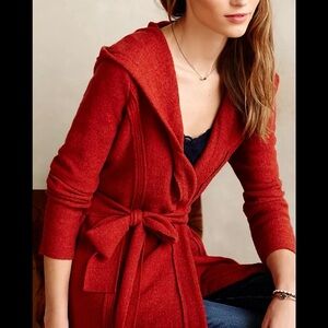 Anthropologie Rosie Neira Boiled Wool Wrap Jacket, Size XS